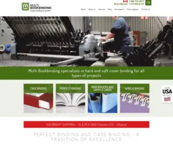 Multibookbinding.com(Multi Bookbinding) Screenshot