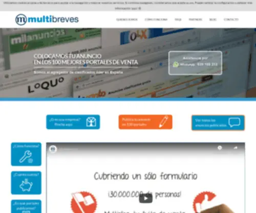 Multibreves.com(Anuncios clasificados) Screenshot