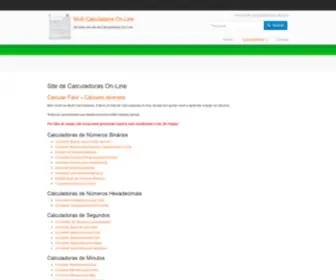 Multicalculadora.com.br(Multi Calculadora On) Screenshot