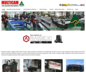 Multicam.com.au(CNC Routers & Machines Supplier) Screenshot