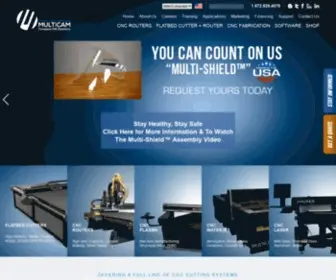 Multicam.com(CNC Cutting Machines for Your Application & Budget) Screenshot