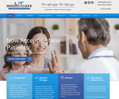 Multicareclinic.com(Chiropractor in Sioux City) Screenshot