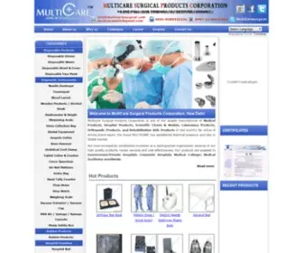 Multicaresurgical.com(MVA Kit l Trial Lens Set l Vacuum Cup l Exporter l Manufacturer l Delhi l India) Screenshot