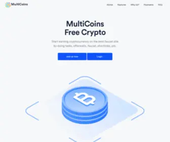 Multicoins.net(Earn Crypto like a pro) Screenshot