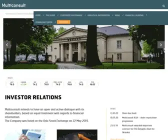 Multiconsult-IR.com(Multiconsult Investor Relations) Screenshot