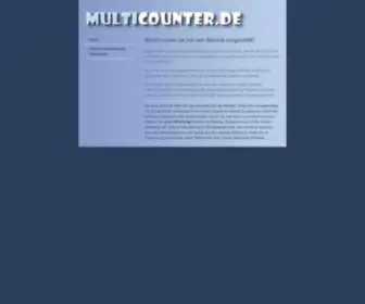Multicounter.de(Online Counter gratis) Screenshot