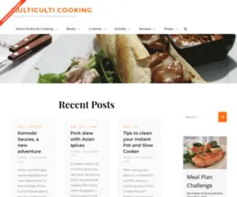 Multiculticooking.com(Homepage of Multiculti Cooking) Screenshot