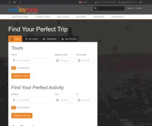 Multidaytravel.com(Multiday Travel) Screenshot