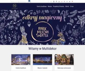 Multidekor.pl(Świąteczne dekoracje i iluminacje świetlne dla miast) Screenshot