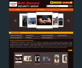 Multidiamondsecurity.com(Bouncers Security Guard and Security Guard Service Provider by Multi Diamond Security Group) Screenshot