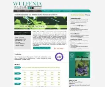 Multidisciplinarywulfenia.org(Wulfenia Journal) Screenshot