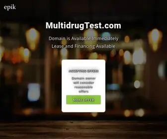 Multidrugtest.com(Multi drug test) Screenshot