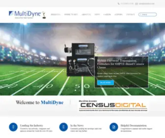 Multidyne.com(Video, Audio Distribution Amplifier & Fiber Optic Systems) Screenshot