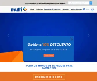 Multie.com.mx(Empaques para alimentos) Screenshot