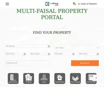 Multifaisal.com(Multi Faisal Property Portal) Screenshot