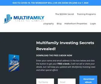 Multifamilyinvestingcanada.com(Multi-Family Investing Canada) Screenshot