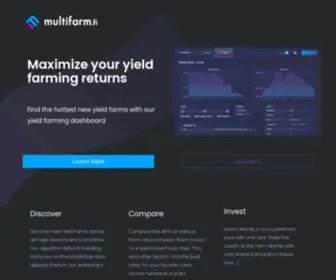 Multifarm.fi(Yield farming dashboard) Screenshot