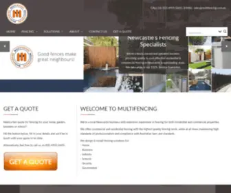 Multifencing.com.au(Newcastle Fencing Specialists) Screenshot