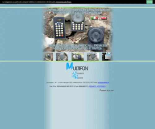 Multifon.com(Costruzione apparecchi riproduttori cassette a ciclo continuo) Screenshot