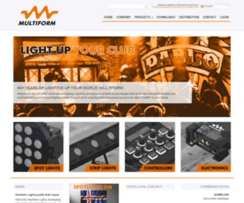 Multiform-Lighting.com(The bright option) Screenshot