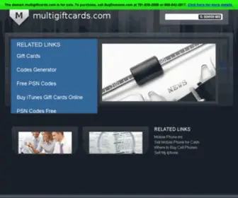Multigiftcards.com(A Trendy Luxury Gift Cards Collection) Screenshot