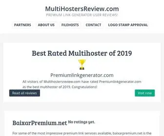 Multihostersreview.com(Best Multihosters Reviews From All Users) Screenshot