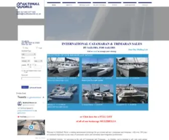 Multihullworld.com(Catamarans for sale) Screenshot