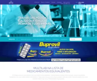 Multilab.com.br(Home) Screenshot