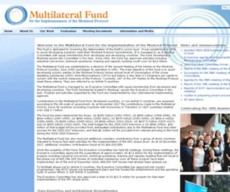 Multilateralfund.org(Multilateralfund) Screenshot