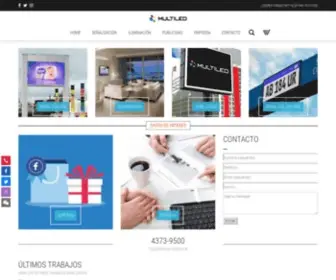 Multiled.com.ar(Multiled Pantallas e Iluminación Led) Screenshot