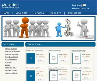 Multilinebooks.com(Founded in 1986. Multiline Books) Screenshot