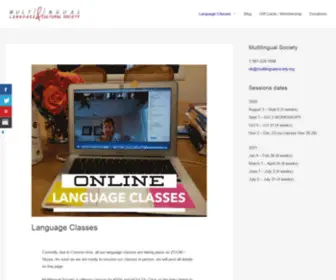 Multilingualsociety.org(French) Screenshot