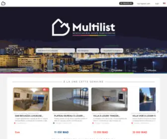 Multilist.immo(Moteur de recherche de l’immobilier au Maroc) Screenshot