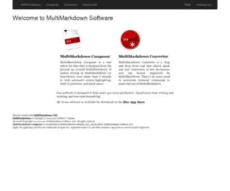 Multimarkdown.com(MultiMarkdown Software) Screenshot