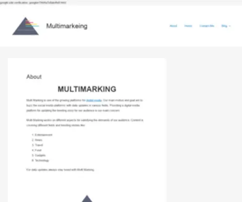 Multimarking.com(MultiMarking works on different aspects for satisfying the demands of our audience. Content) Screenshot