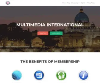 Multimedia-INT.org(Religious helping religious to use the media effectively in the mission of evangelization) Screenshot