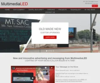 Multimedialed.com(Spectacular LED Displays by Multimedia LED) Screenshot