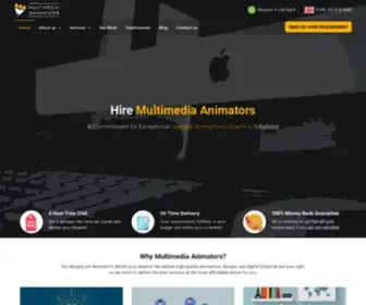 Multimedianimators.com(Hire Multimedia Artists & Animators from India) Screenshot