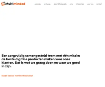 Multiminded.nl(De beste digitale producten maken voor onze klanten. Dat) Screenshot