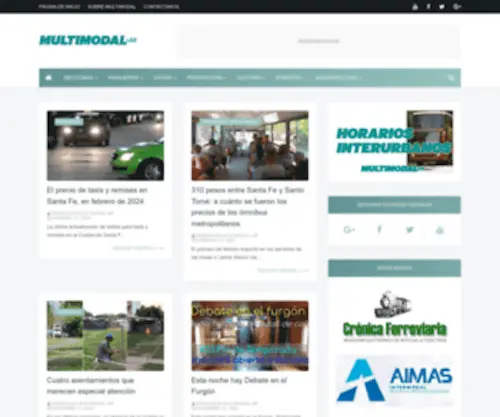 Multimodal.com.ar(Portal informativo del transporte en el Área Metropolitana de Santa Fe. Noticias) Screenshot