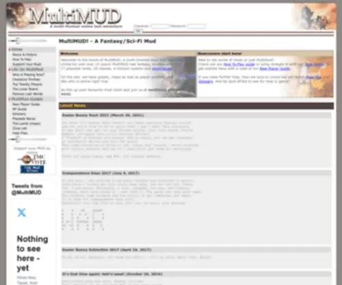 Multimud.net(Home of MultiMUD) Screenshot