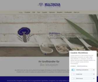 Multinova.at(Bio Vitalpilze Vitalpilzprodukte) Screenshot