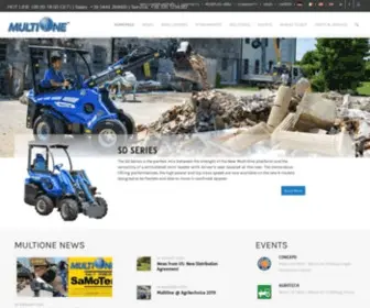 Multione.com(Multifunctional Mini Articulated Loaders Production) Screenshot