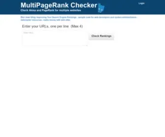 Multipagerank.com(MultiPageRank Checker) Screenshot