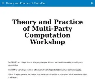 Multipartycomputation.com(Theory and Practice of Multi) Screenshot