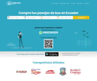 Multipasajes.com(Pasajes de bus por internet en Ecuador) Screenshot