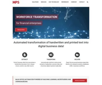 Multipasol.com(Workforce transformation & customer data processing) Screenshot