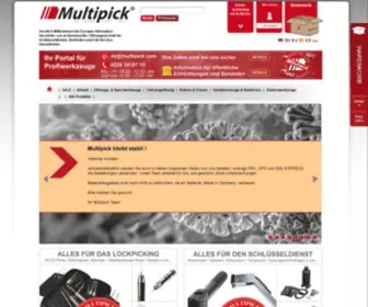 Multipick.com(Wir bieten Lockpicking & Aufsperrtechnik für Profis. Öffnungswerkzeug) Screenshot