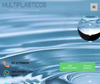 Multiplasticos.com.co(Somos Fabricantes de Envases Plásticos) Screenshot