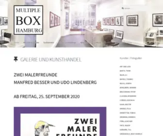 Multiple-Box.de(GALERIE, KUNSTHANDEL UND EDITION) Screenshot